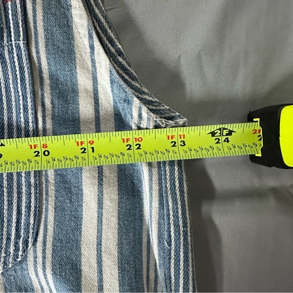 Arizona Jean Co. Men’s Vintage Sleeveless Hooded Button-Up Shirt Striped size L - Picture 10 of 10